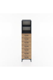 Hyperion Dolap 2 Raflı 7 Çekmeceli 44x44x182 - S55M033V6B