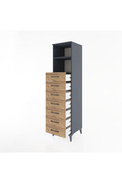 Hyperion Dolap 2 Raflı 7 Çekmeceli 44x44x182 - S55M033V6B