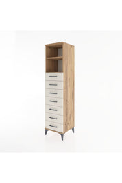 Hyperion Dolap 2 Raflı 7 Çekmeceli 44x44x182 - S55M033V7B