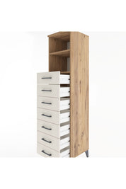 Hyperion Dolap 2 Raflı 7 Çekmeceli 44x44x182 - S55M033V7B