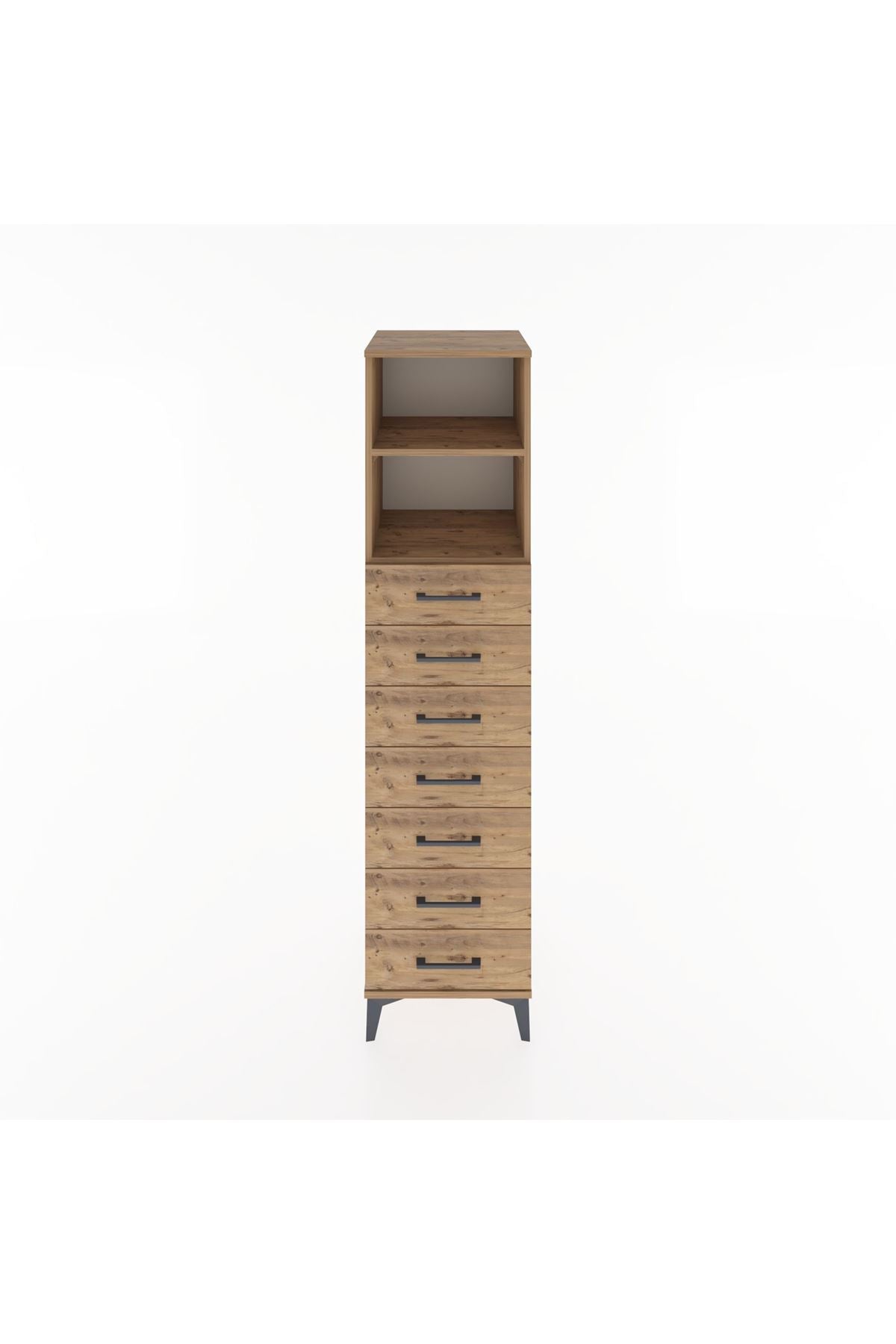 Hyperion Dolap 2 Raflı 7 Çekmeceli 44x44x182 - S55M033V9B