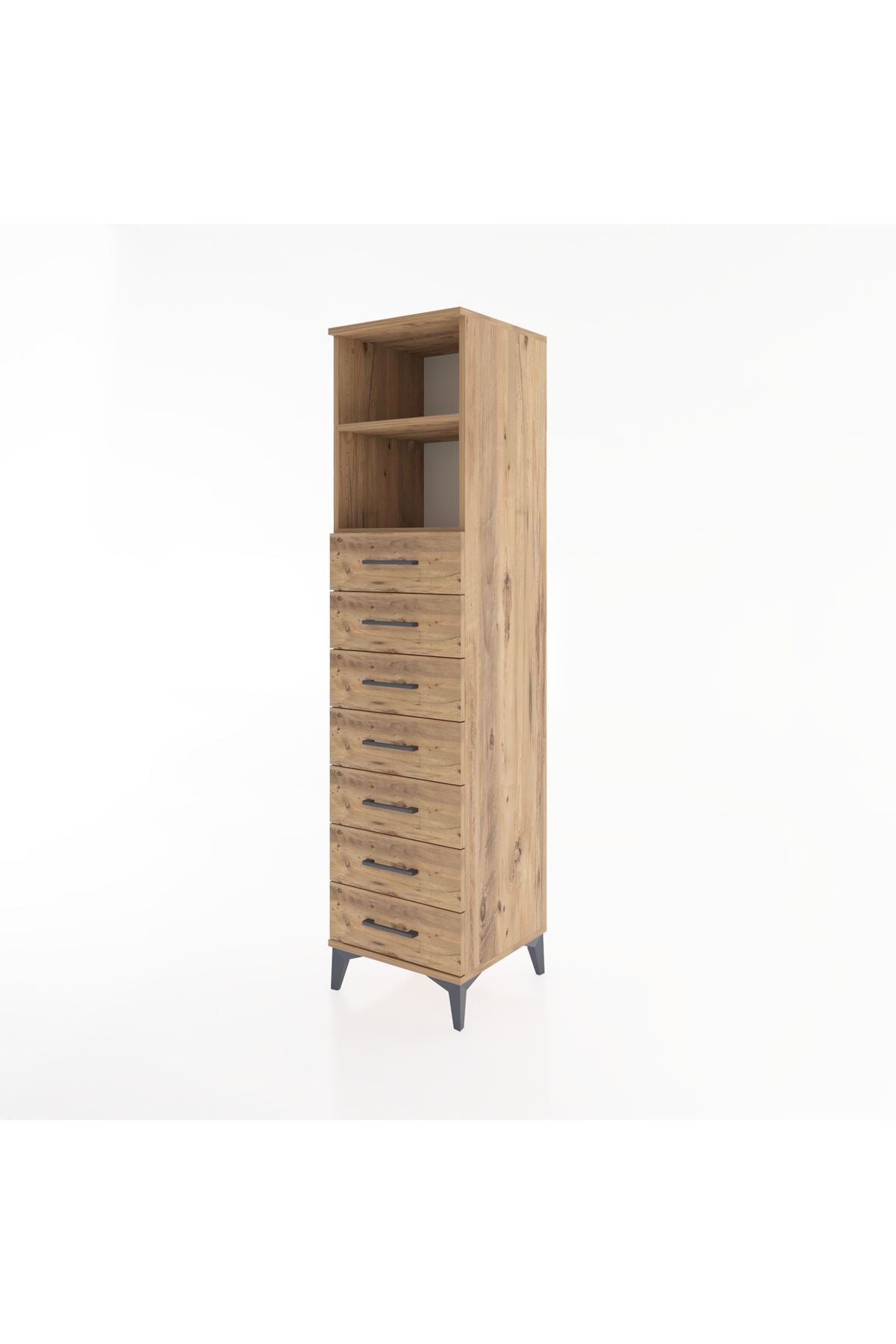 Hyperion Dolap 2 Raflı 7 Çekmeceli 44x44x182 - S55M033V9B