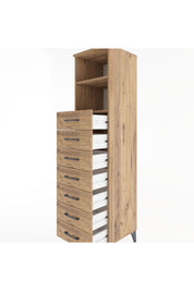 Hyperion Dolap 2 Raflı 7 Çekmeceli 44x44x182 - S55M033V9B