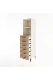 Hyperion Dolap 2 Raflı 6 Çekmeceli 44x44x182 - S55M034V3B