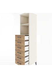 Hyperion Dolap 2 Raflı 6 Çekmeceli 44x44x182 - S55M034V3B