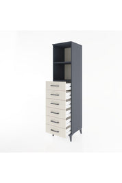Hyperion Dolap 2 Raflı 6 Çekmeceli 44x44x182 - S55M034V4B