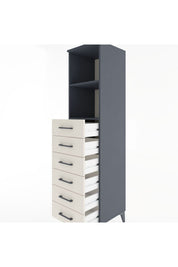 Hyperion Dolap 2 Raflı 6 Çekmeceli 44x44x182 - S55M034V4B