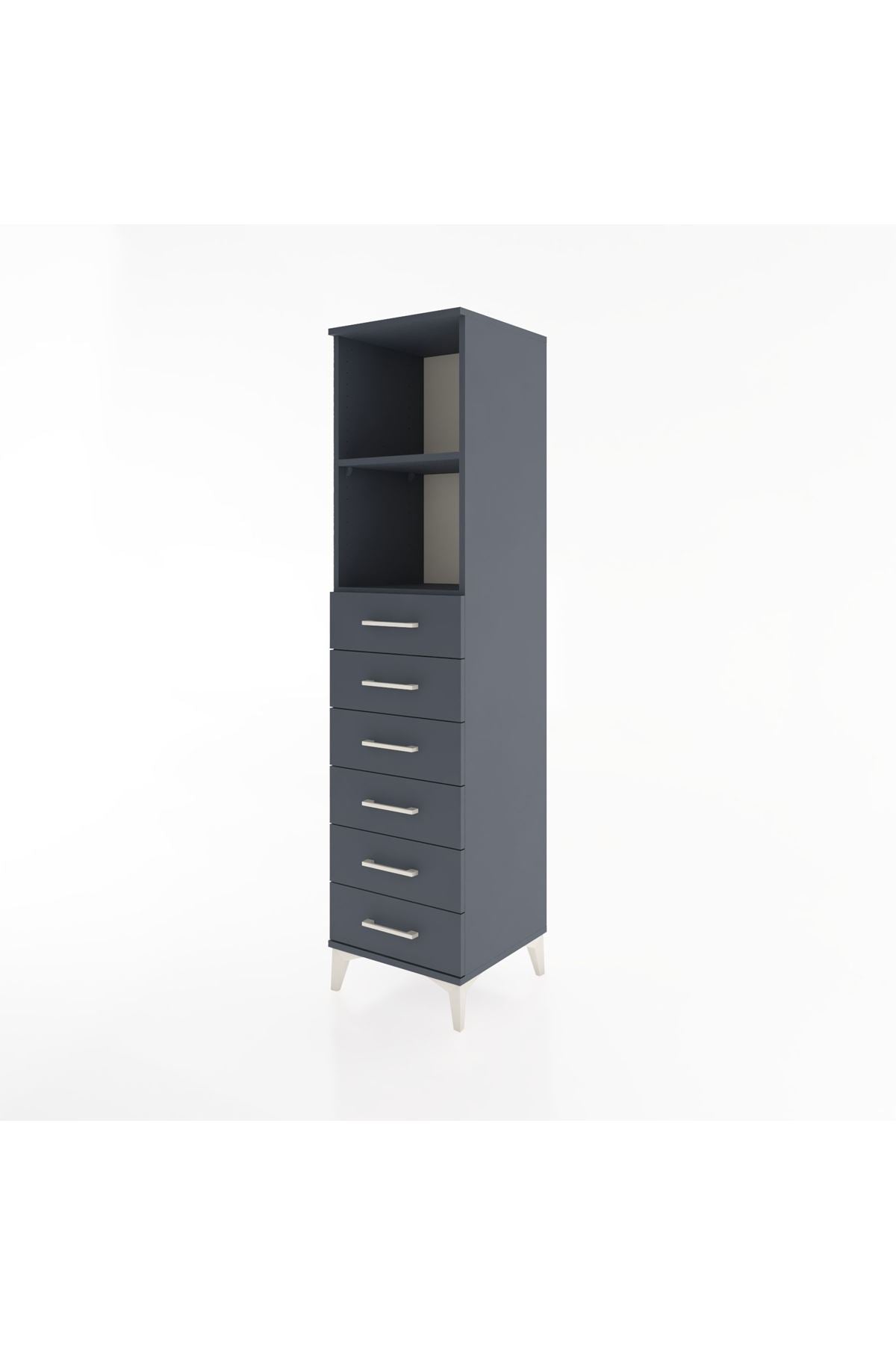 Hyperion Dolap 2 Raflı 6 Çekmeceli 44x44x182 - S55M034V5B