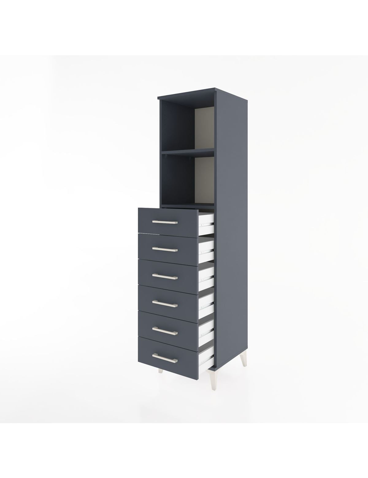 Hyperion Dolap 2 Raflı 6 Çekmeceli 44x44x182 - S55M034V5B