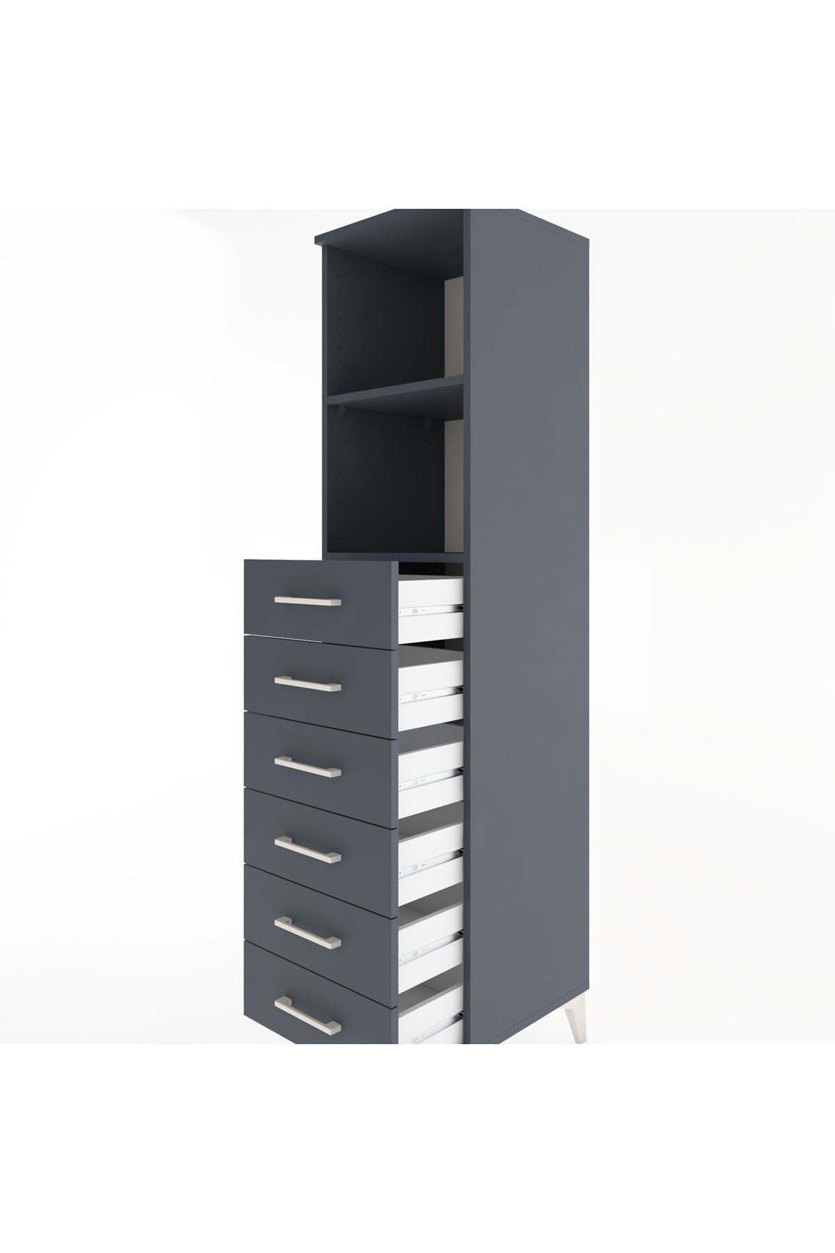 Hyperion Dolap 2 Raflı 6 Çekmeceli 44x44x182 - S55M034V5B