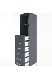 Hyperion Dolap 2 Raflı 6 Çekmeceli 44x44x182 - S55M034V5B