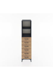 Hyperion Dolap 2 Raflı 6 Çekmeceli 44x44x182 - S55M034V6B