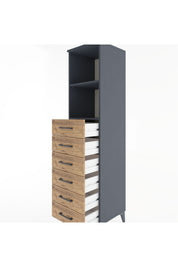 Hyperion Dolap 2 Raflı 6 Çekmeceli 44x44x182 - S55M034V6B