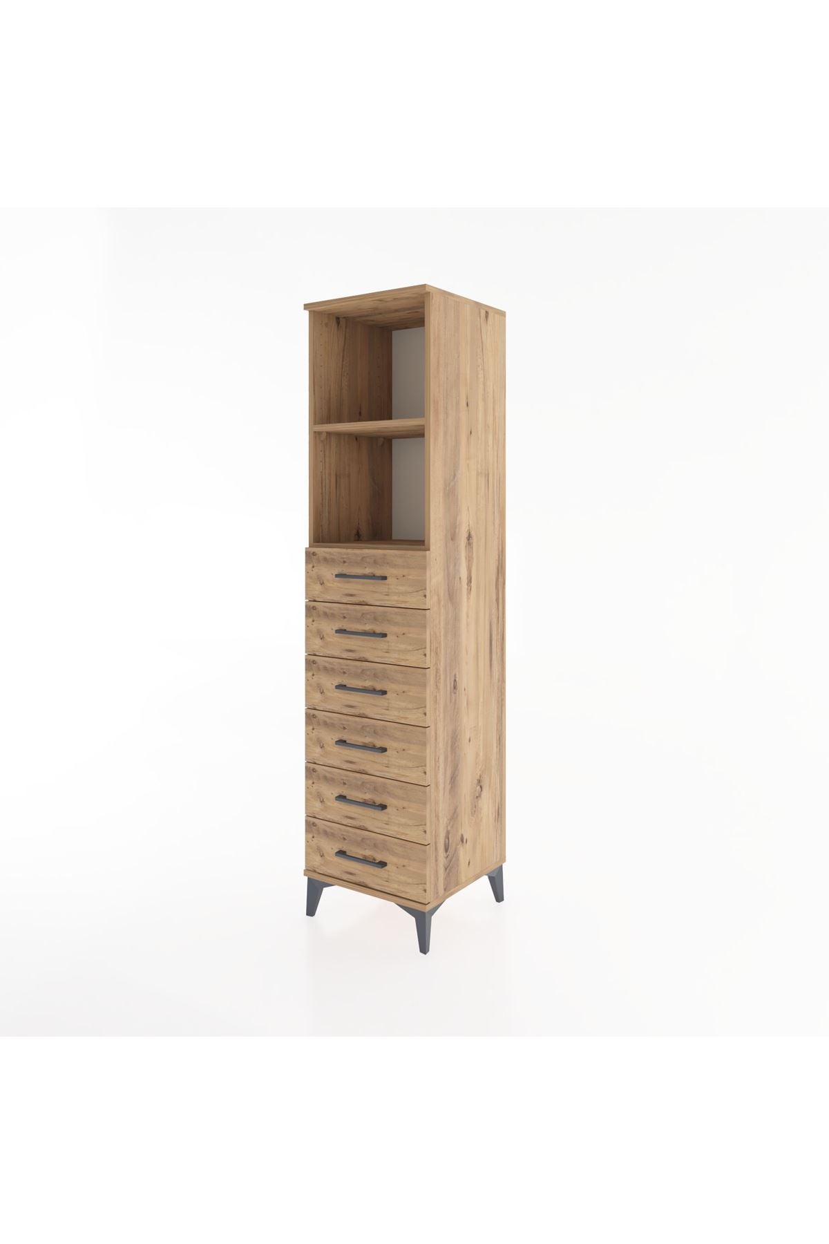 Hyperion Dolap 2 Raflı 6 Çekmeceli 44x44x182 - S55M034V9B