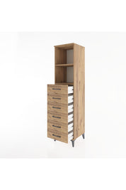 Hyperion Dolap 2 Raflı 6 Çekmeceli 44x44x182 - S55M034V9B
