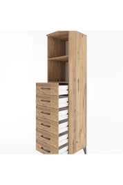 Hyperion Dolap 2 Raflı 6 Çekmeceli 44x44x182 - S55M034V9B