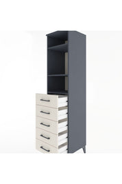 Hyperion Dolap 3 Raflı 5 Çekmeceli 44x44x182 - S55M035V4B