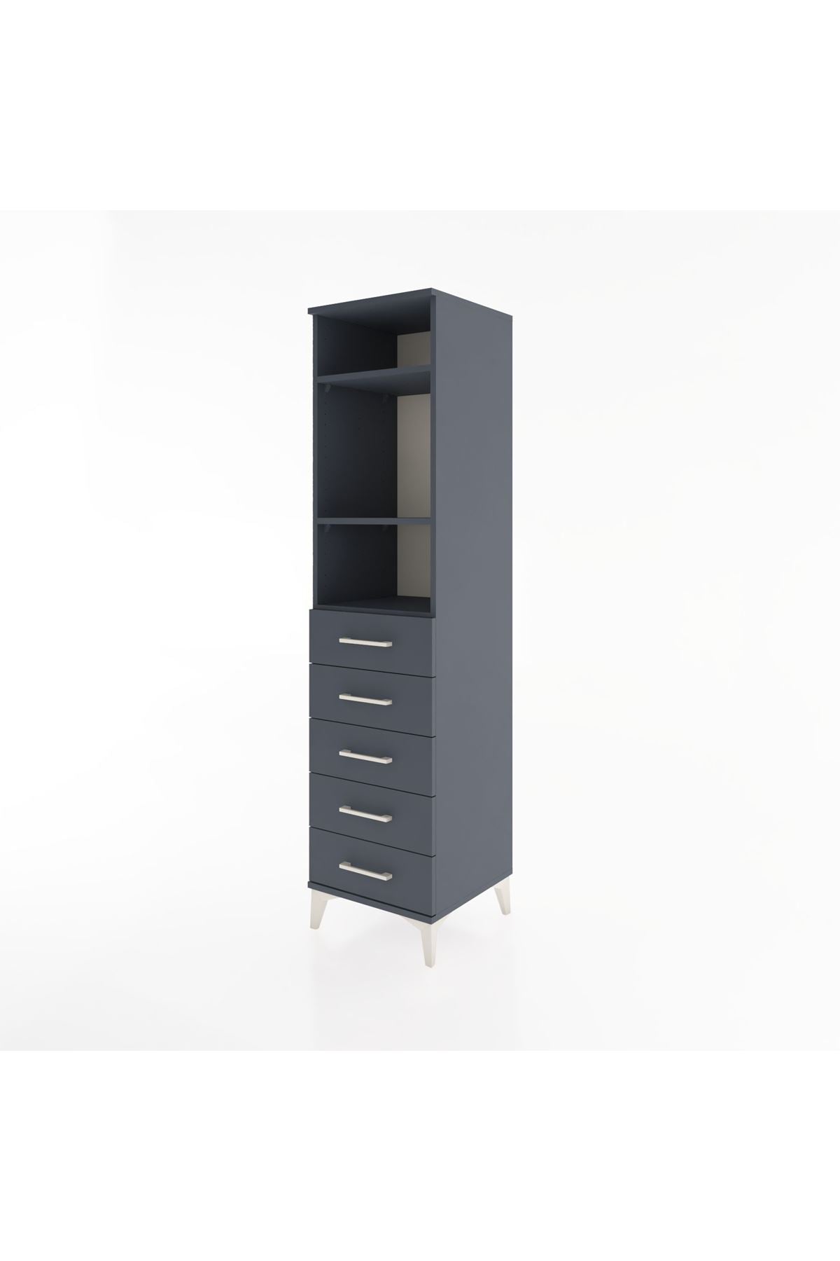 Hyperion Dolap 3 Raflı 5 Çekmeceli 44x44x182 - S55M035V5B