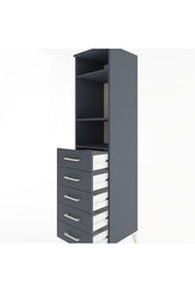Hyperion Dolap 3 Raflı 5 Çekmeceli 44x44x182 - S55M035V5B