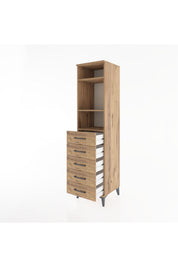 Hyperion Dolap 3 Raflı 5 Çekmeceli 44x44x182 - S55M035V9B