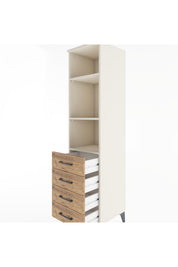 Hyperion Dolap 3 Raflı 4 Çekmeceli 44x44x182 - S55M036V3B