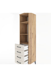 Hyperion Dolap 3 Raflı 4 Çekmeceli 44x44x182 - S55M036V7B