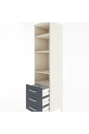Hyperion Dolap 4 Raflı 3 Çekmeceli 44x44x182 - S55M037V2B