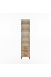 Hyperion Dolap 4 Raflı 3 Çekmeceli 44x44x182 - S55M037V3B