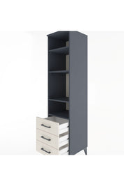 Hyperion Dolap 4 Raflı 3 Çekmeceli 44x44x182 - S55M037V4B