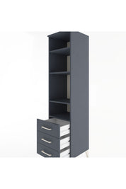 Hyperion Dolap 4 Raflı 3 Çekmeceli 44x44x182 - S55M037V5B