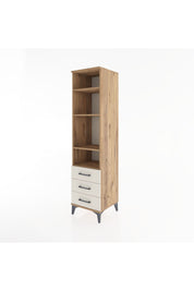 Hyperion Dolap 4 Raflı 3 Çekmeceli 44x44x182 - S55M037V7B