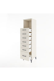 Hyperion Dolap Tek Raflı 7 Çekmeceli 44x44x182 - S55M038V1B