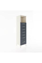 Hyperion Dolap Tek Raflı 7 Çekmeceli 44x44x182 - S55M038V2B