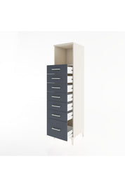 Hyperion Dolap Tek Raflı 7 Çekmeceli 44x44x182 - S55M038V2B