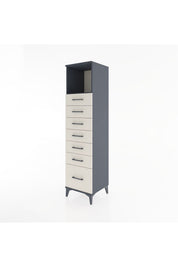 Hyperion Dolap Tek Raflı 7 Çekmeceli 44x44x182 - S55M038V4B