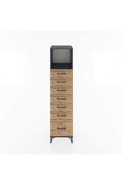 Hyperion Dolap Tek Raflı 7 Çekmeceli 44x44x182 - S55M038V6B