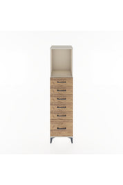 Hyperion Dolap Tek Raflı 6 Çekmeceli 44x44x182 - S55M039V3B
