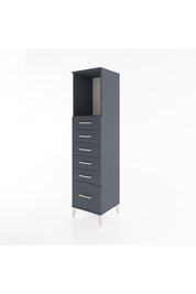 Hyperion Dolap Tek Raflı 6 Çekmeceli 44x44x182 - S55M039V5B