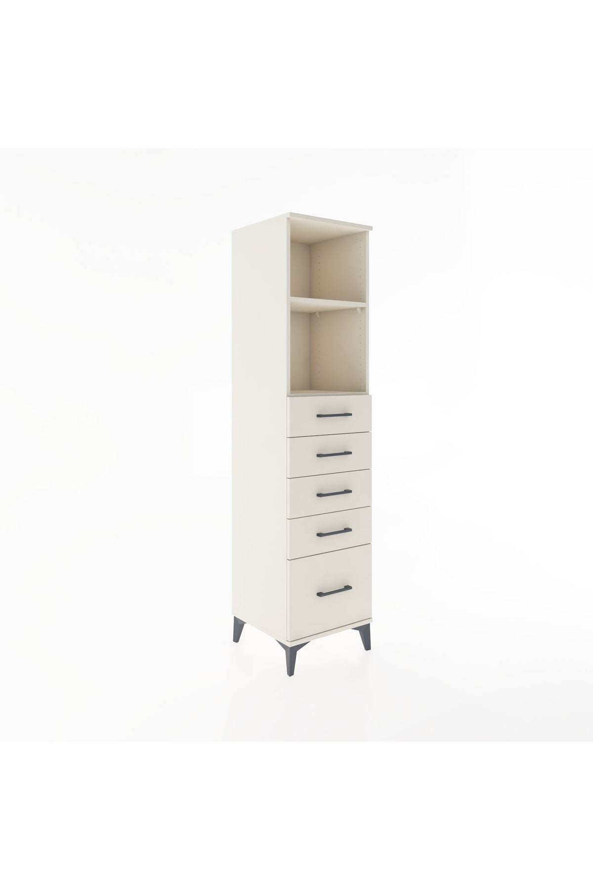 Hyperion Dolap 2 Raflı 5 Çekmeceli 44x44x182 - S55M040V1B