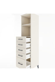 Hyperion Dolap 2 Raflı 5 Çekmeceli 44x44x182 - S55M040V1B