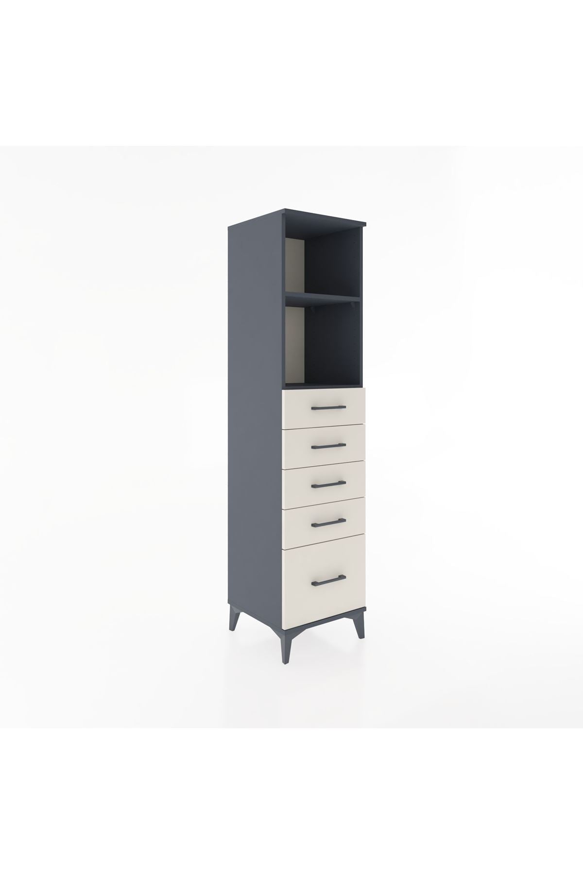 Hyperion Dolap 2 Raflı 5 Çekmeceli 44x44x182 - S55M040V4B