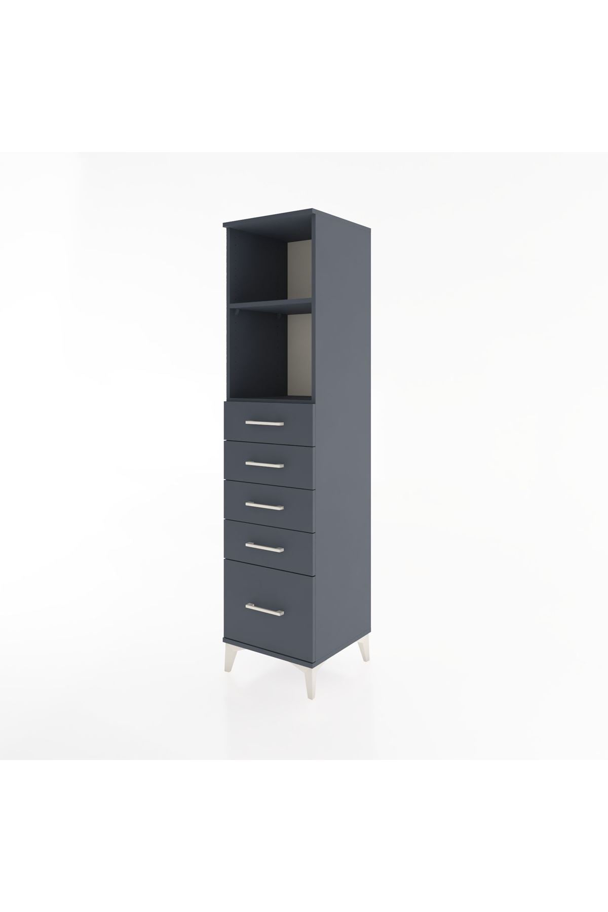 Hyperion Dolap 2 Raflı 5 Çekmeceli 44x44x182 - S55M040V5B