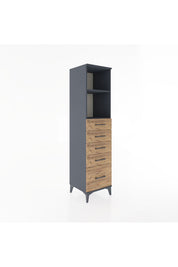 Hyperion Dolap 2 Raflı 5 Çekmeceli 44x44x182 - S55M040V6B