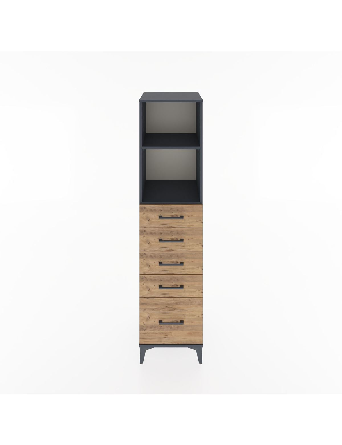 Hyperion Dolap 2 Raflı 5 Çekmeceli 44x44x182 - S55M040V6B