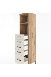 Hyperion Dolap 2 Raflı 5 Çekmeceli 44x44x182 - S55M040V7B