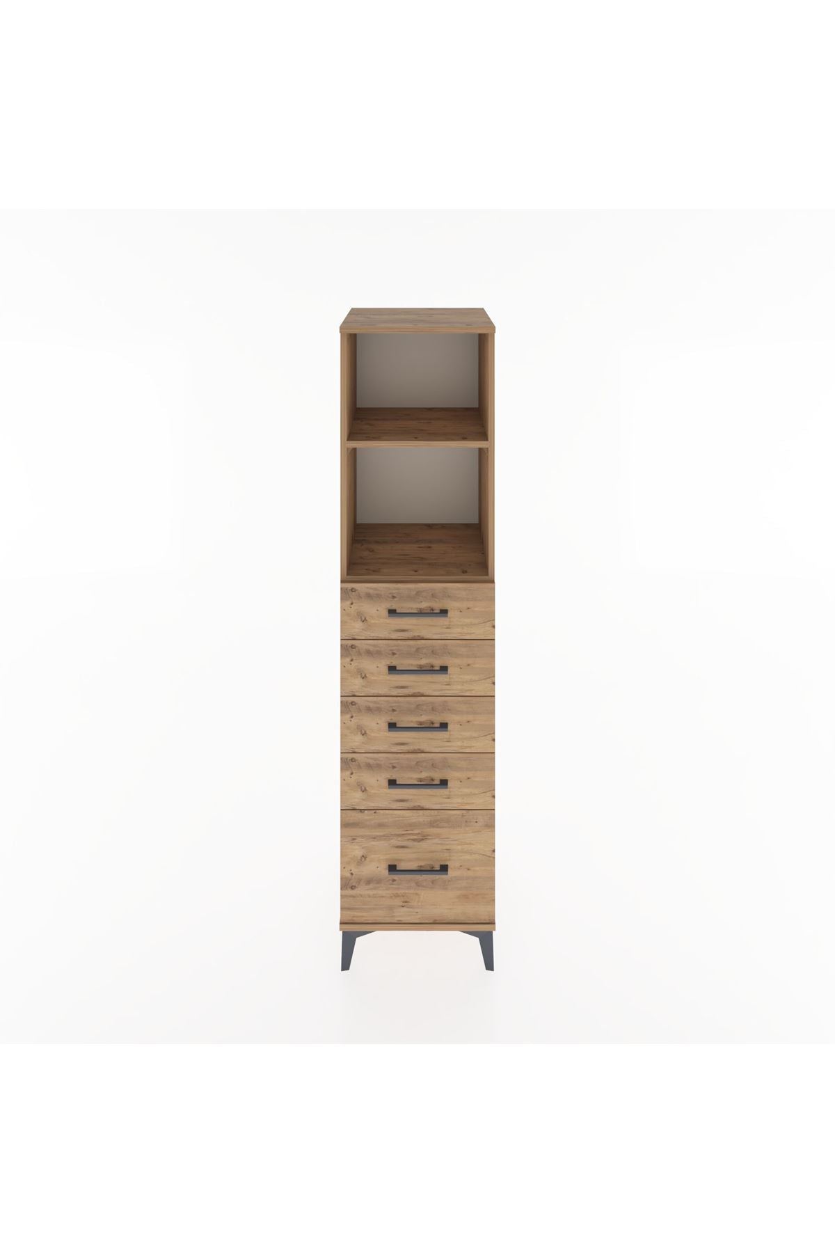 Hyperion Dolap 2 Raflı 5 Çekmeceli 44x44x182 - S55M040V9B