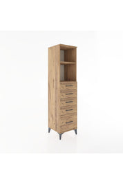 Hyperion Dolap 2 Raflı 5 Çekmeceli 44x44x182 - S55M040V9B