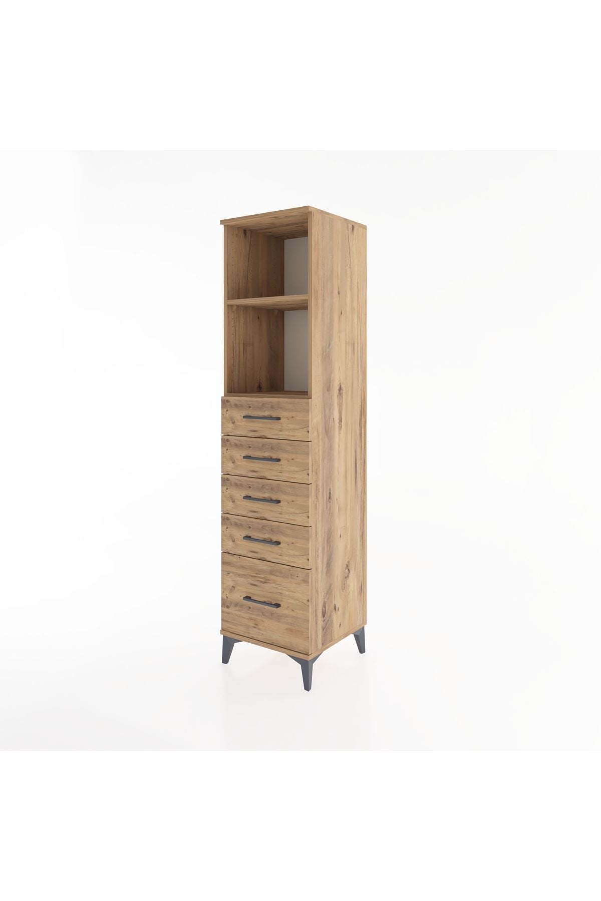 Hyperion Dolap 2 Raflı 5 Çekmeceli 44x44x182 - S55M040V9B