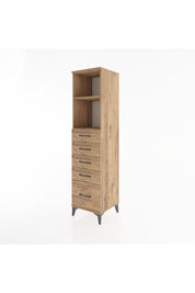 Hyperion Dolap 2 Raflı 5 Çekmeceli 44x44x182 - S55M040V9B
