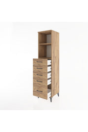 Hyperion Dolap 2 Raflı 5 Çekmeceli 44x44x182 - S55M040V9B